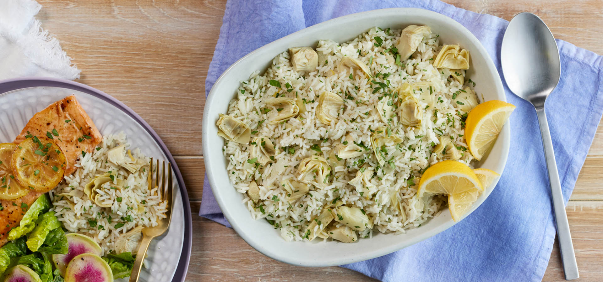 Artichoke Lemon Herb Rice Pilaf Recipe & Instructions Del Monte®